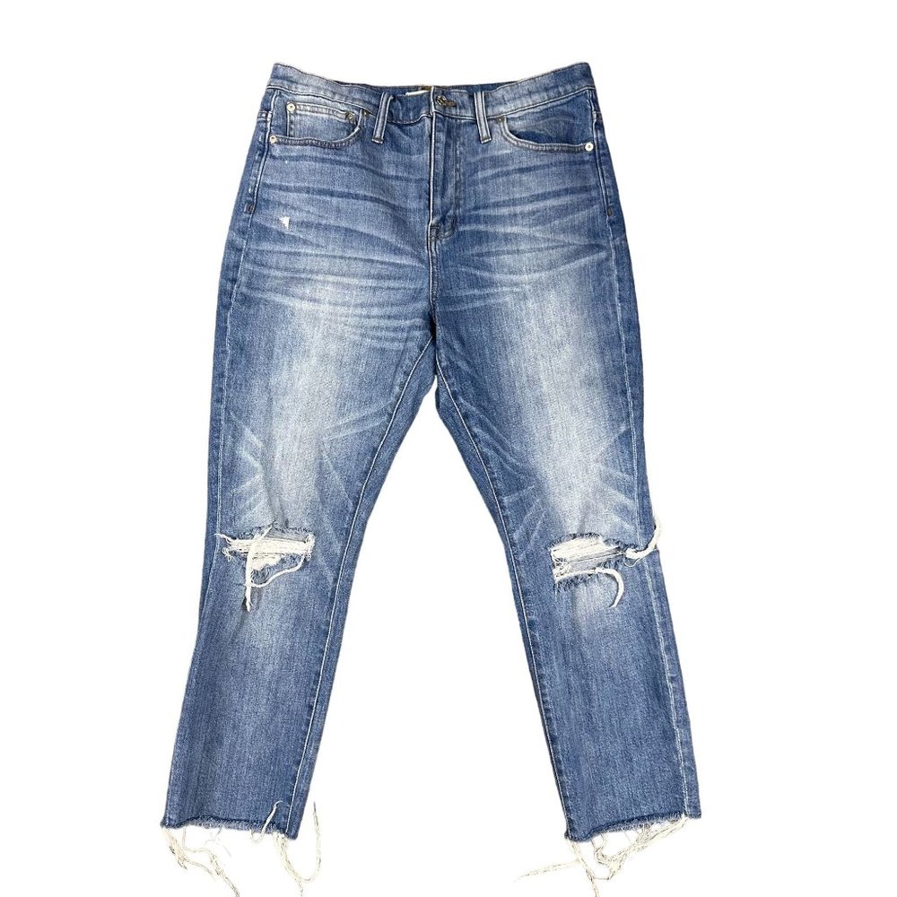 Madewell Blue Ankle Cropped Jeans - Picture 8 of 12